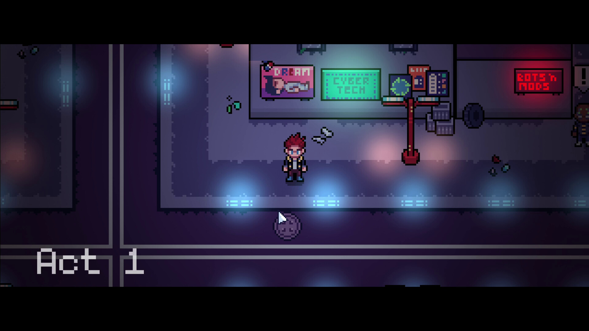 精緻的像素風格展現賽博龐克城市風貌