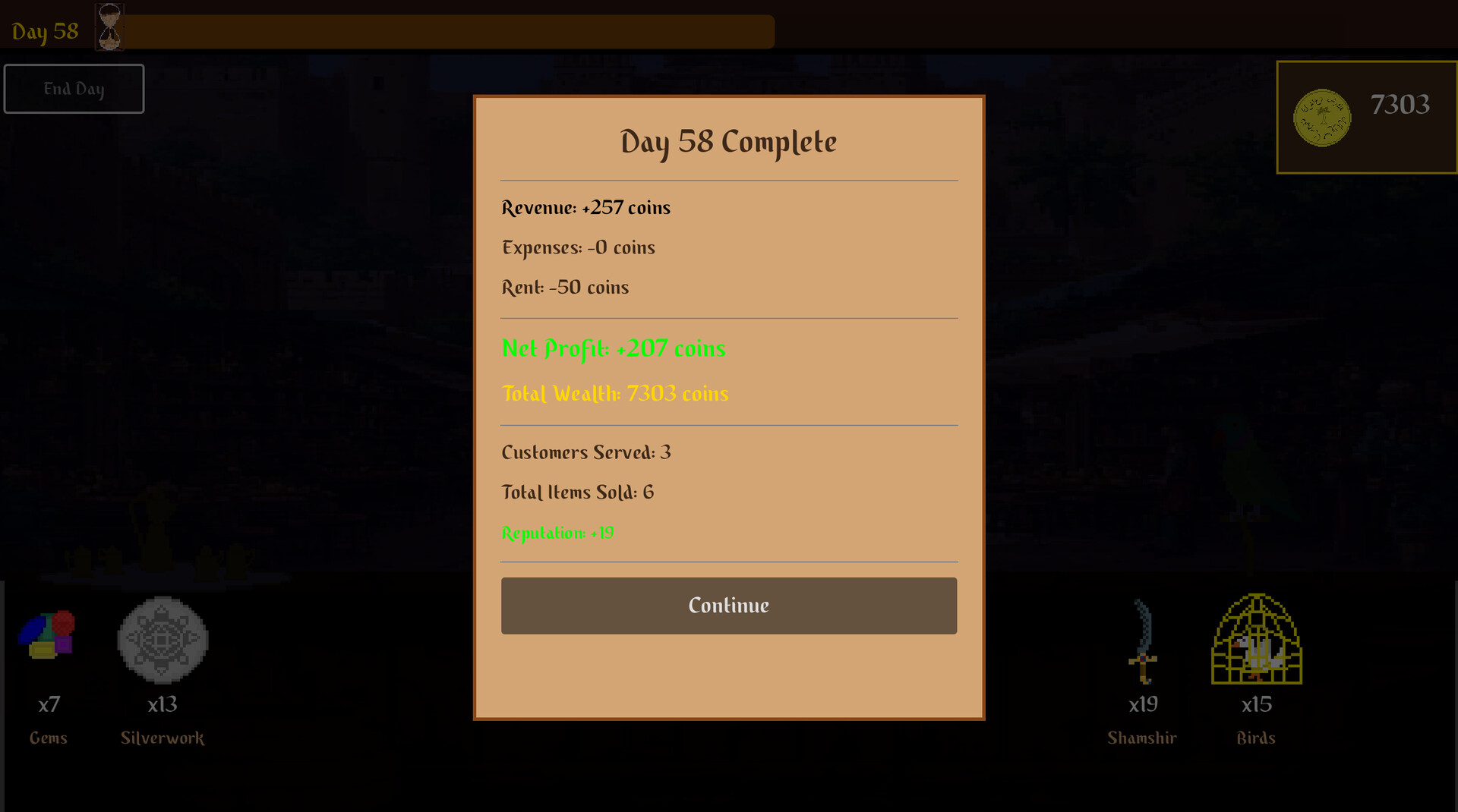 解鎖不同區域後的進階商品販售