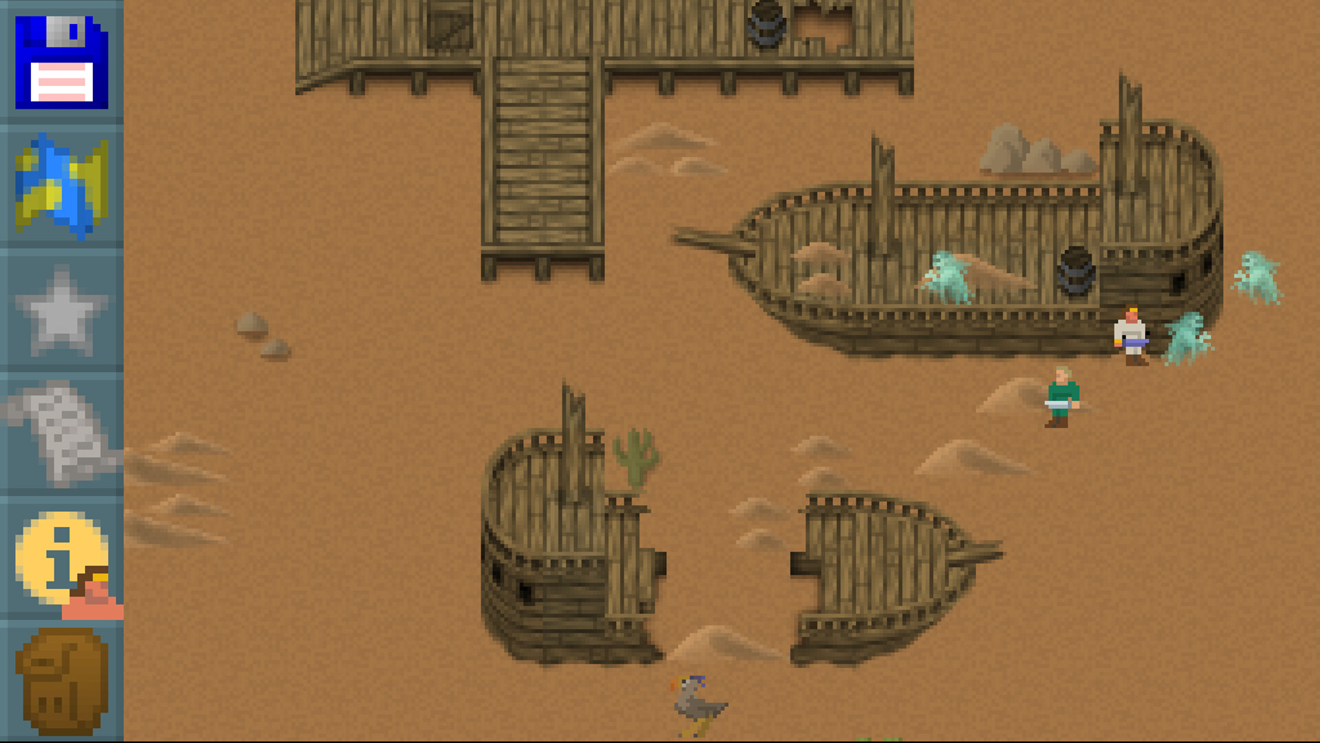 清晰的角色屬性與裝備介面