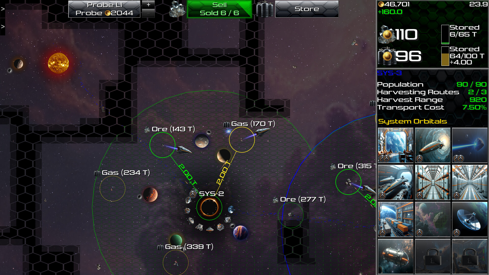 遊戲實機畫面：物流體系