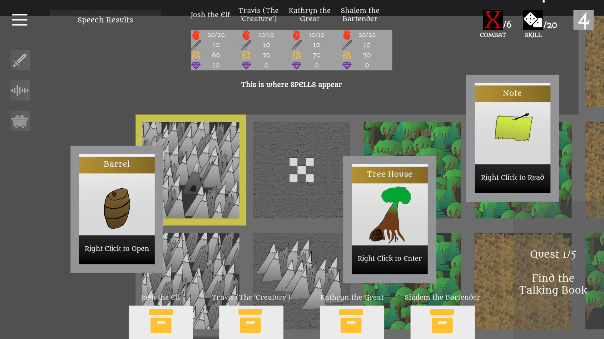 充滿隨機性的遊戲地圖探索