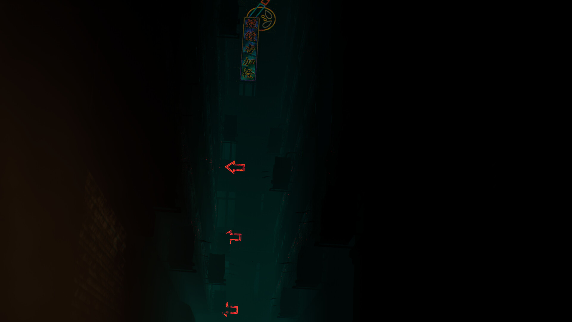 充滿壓迫感的室內探索畫面