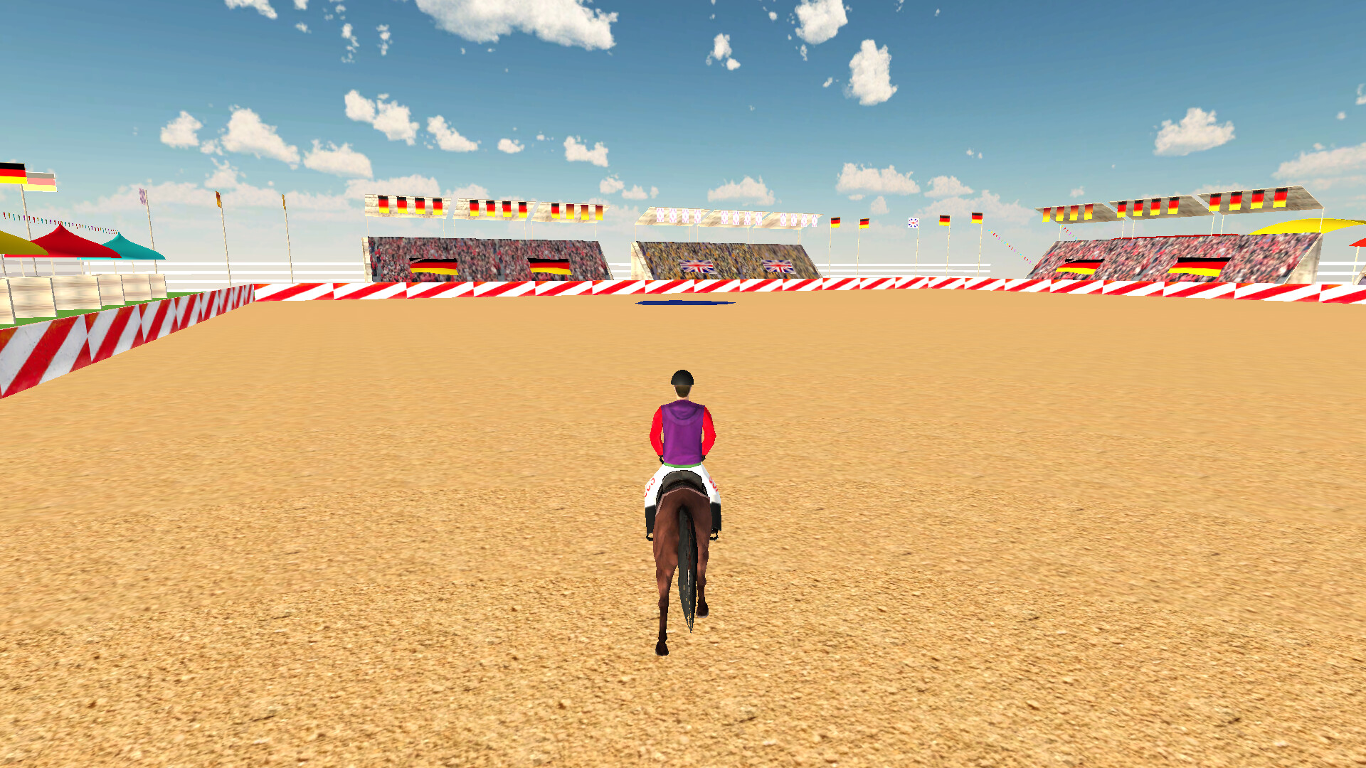 近距離觀察細緻的馬匹建模