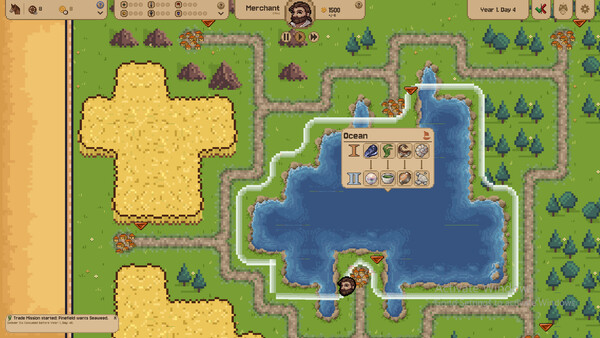 Medieval Merchant 遊戲截圖:商隊移動