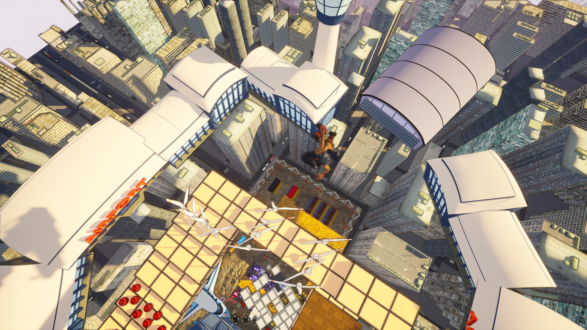 高空視角的驚險構圖