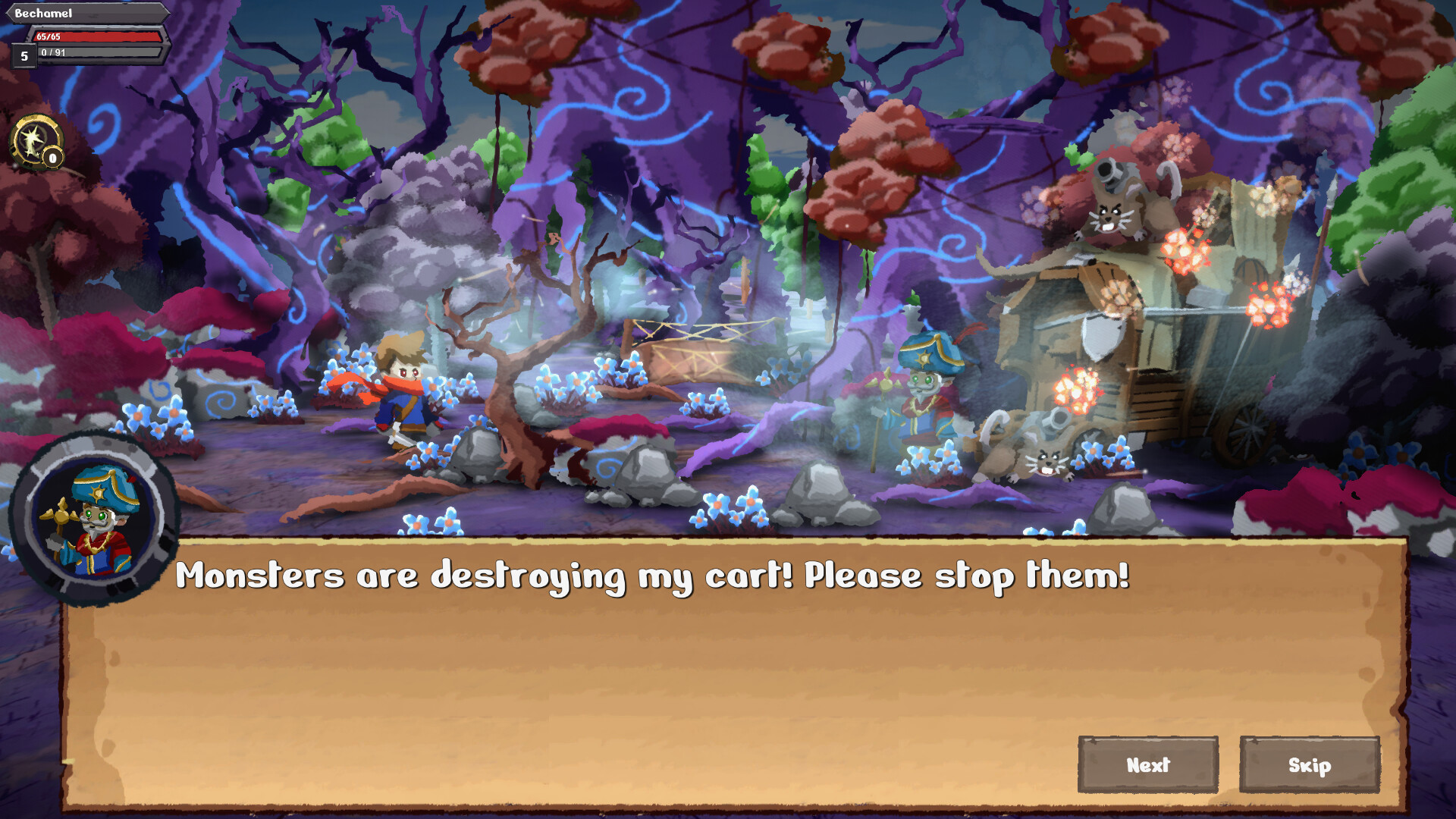 Monster Path 角色與怪獸互動