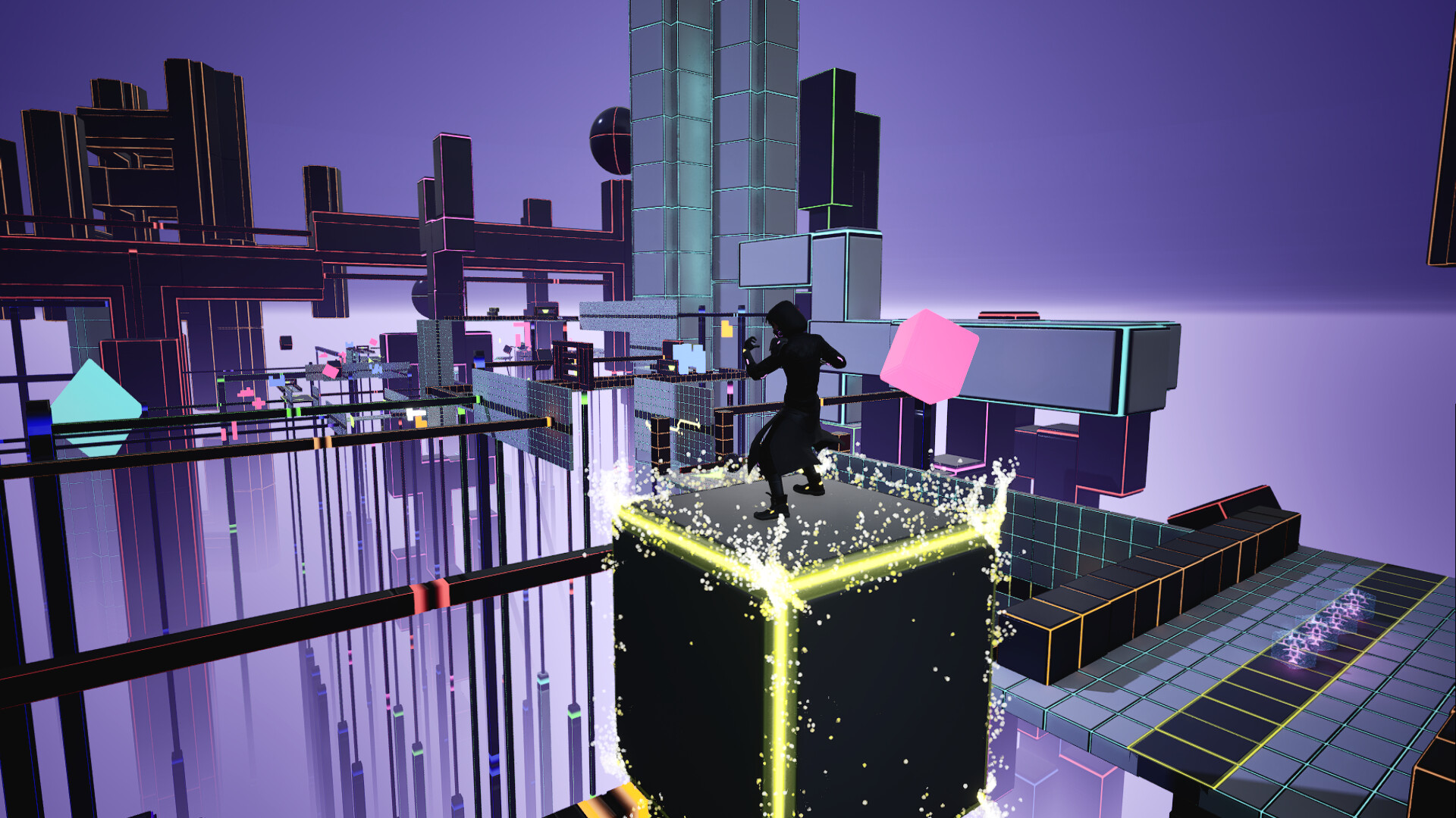 迷離的未來城市景觀