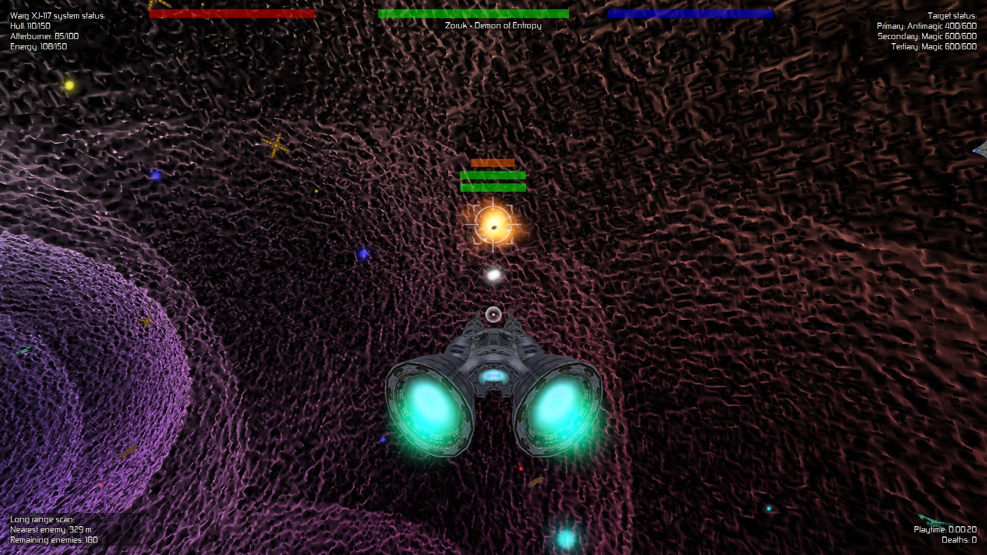 迷幻風格的戰鬥背景