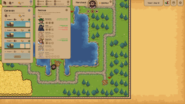 Medieval Merchant 遊戲截圖:地圖探索