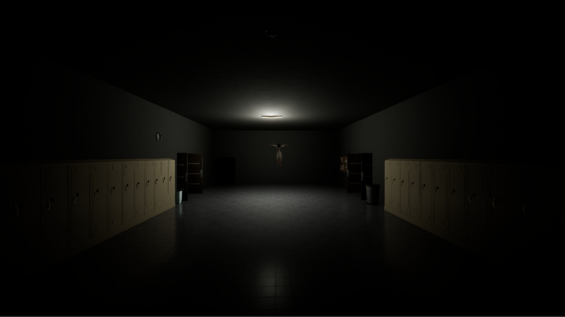 設施中充滿科技感的機械門廊