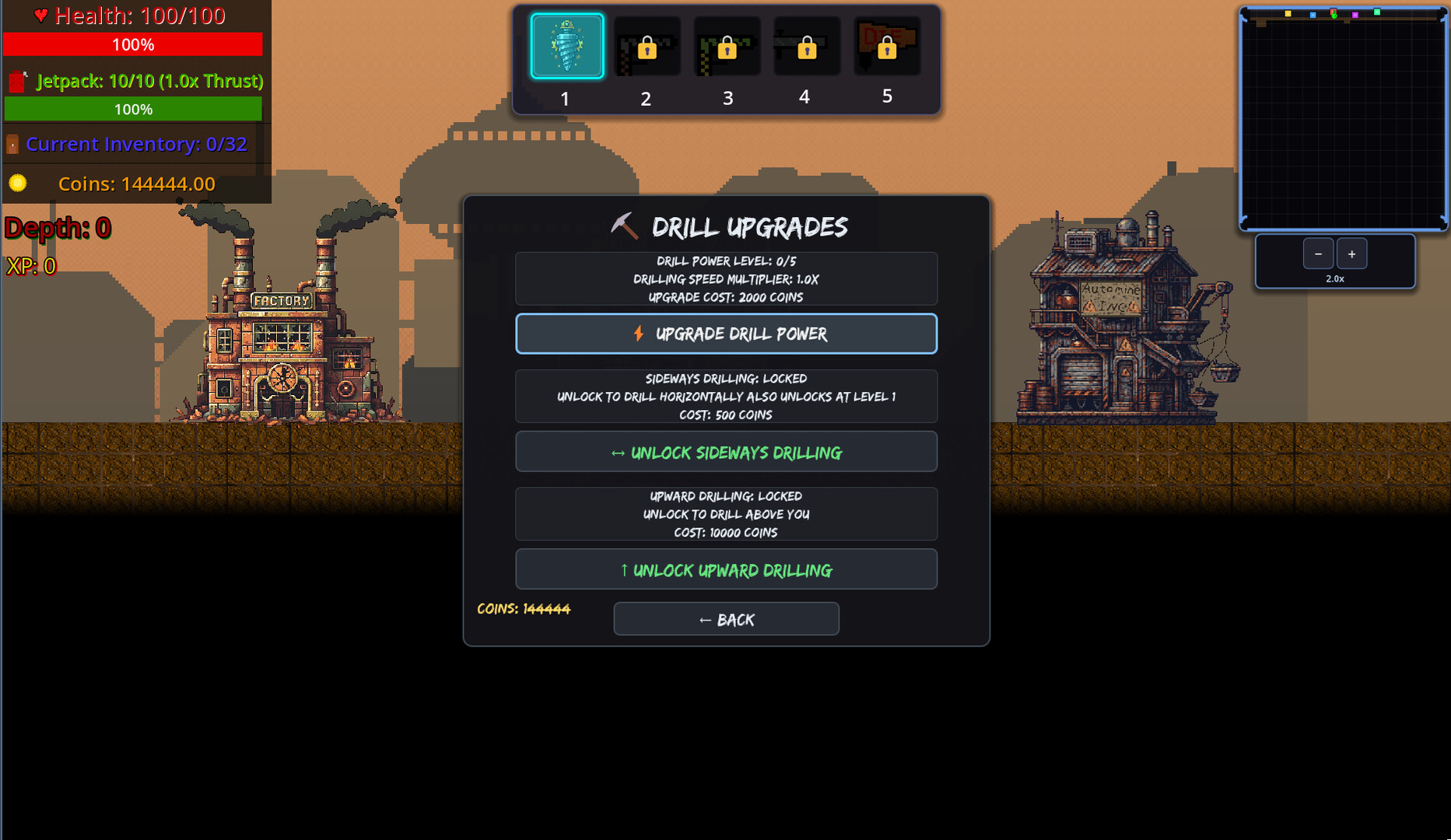 Texplore 遊戲內挖掘場景展示