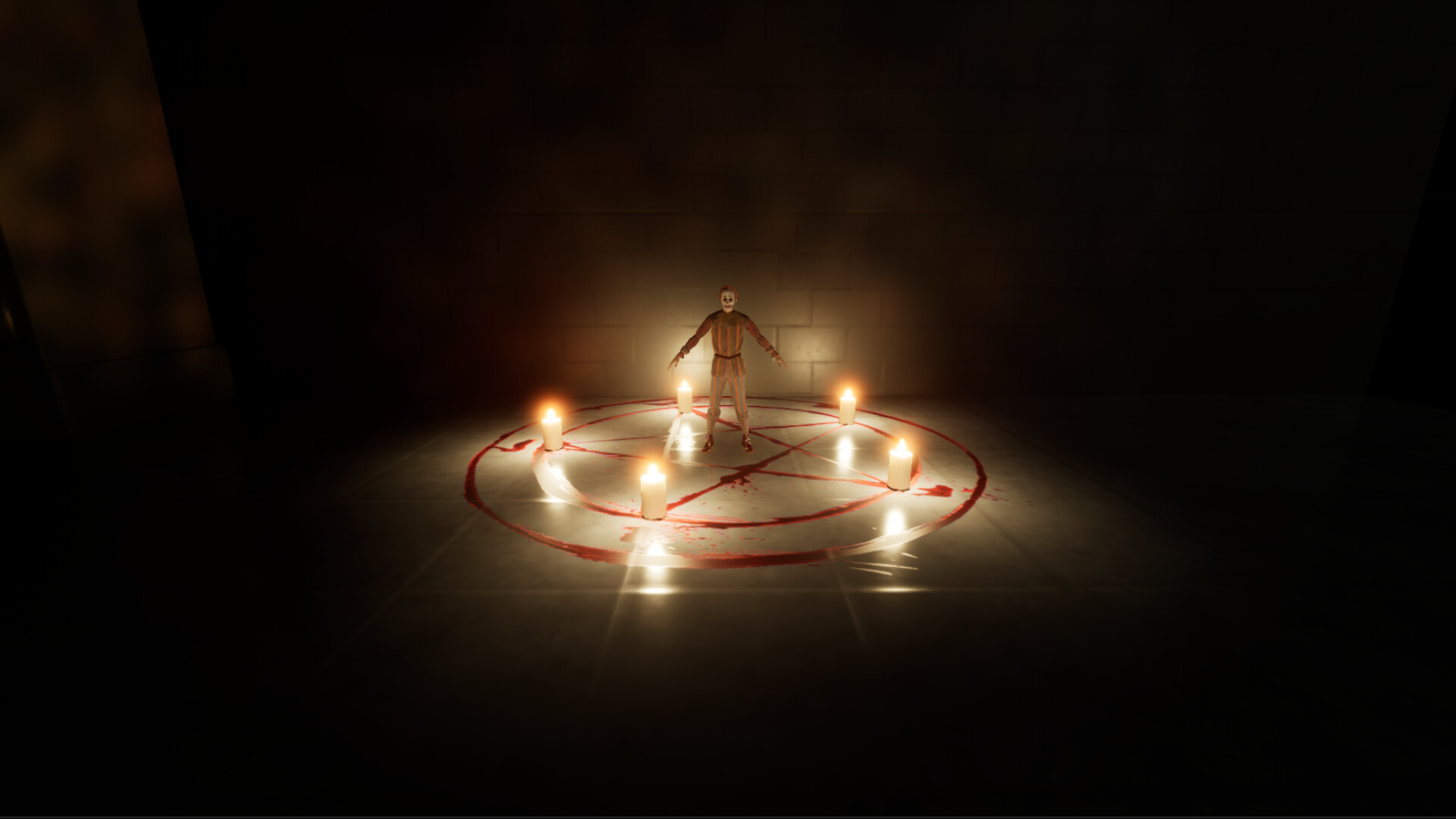 玩家與怪物在狹窄走廊正面遭遇的時刻