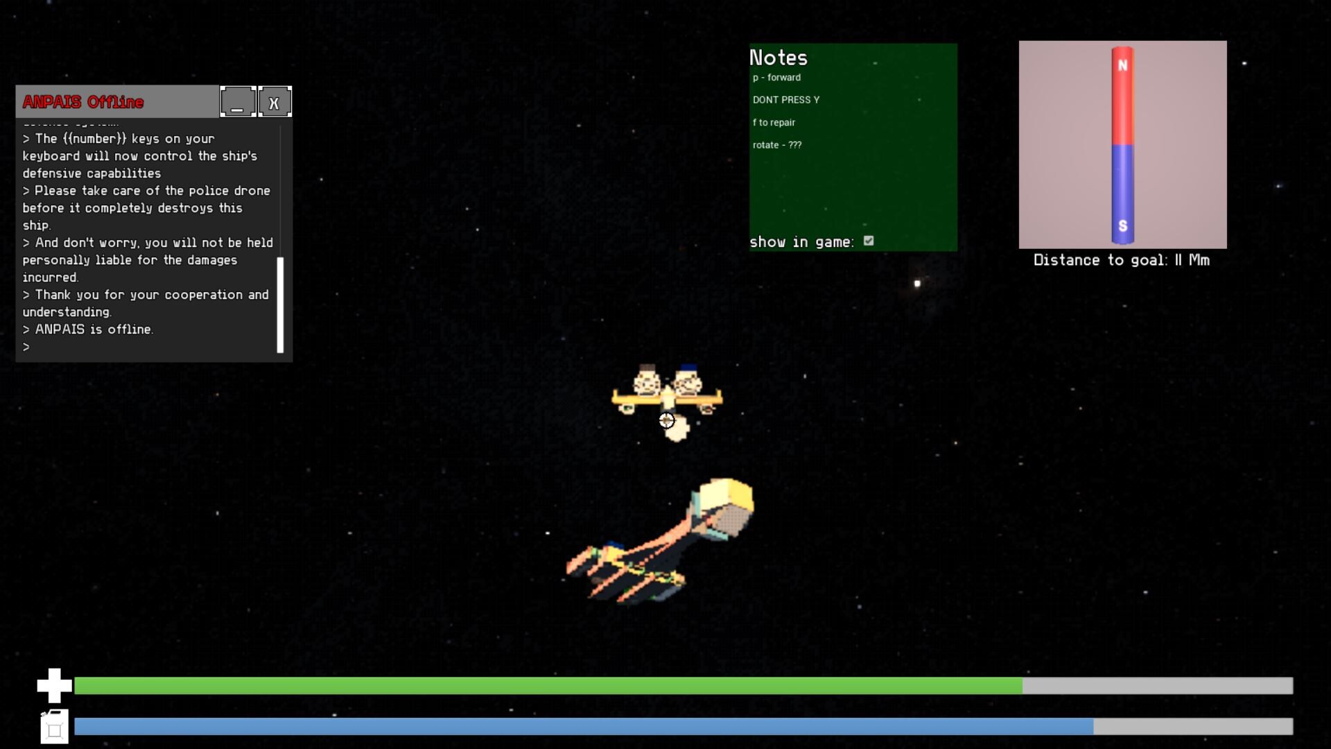 第一人稱視角下的宇宙航行