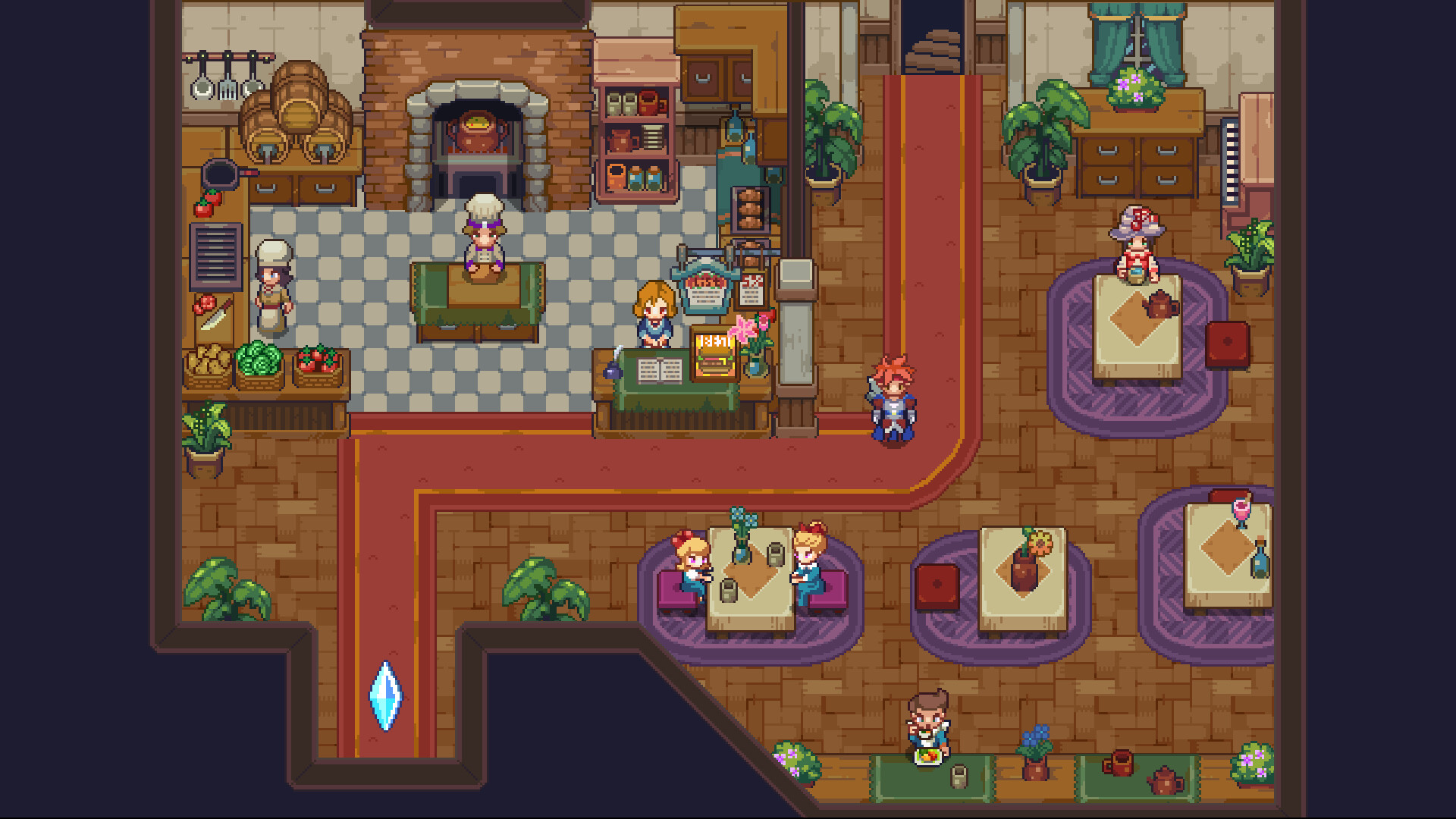 細膩的像素建築與光影處理