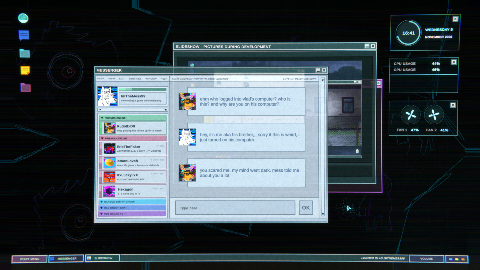 主角 Andru 的特寫