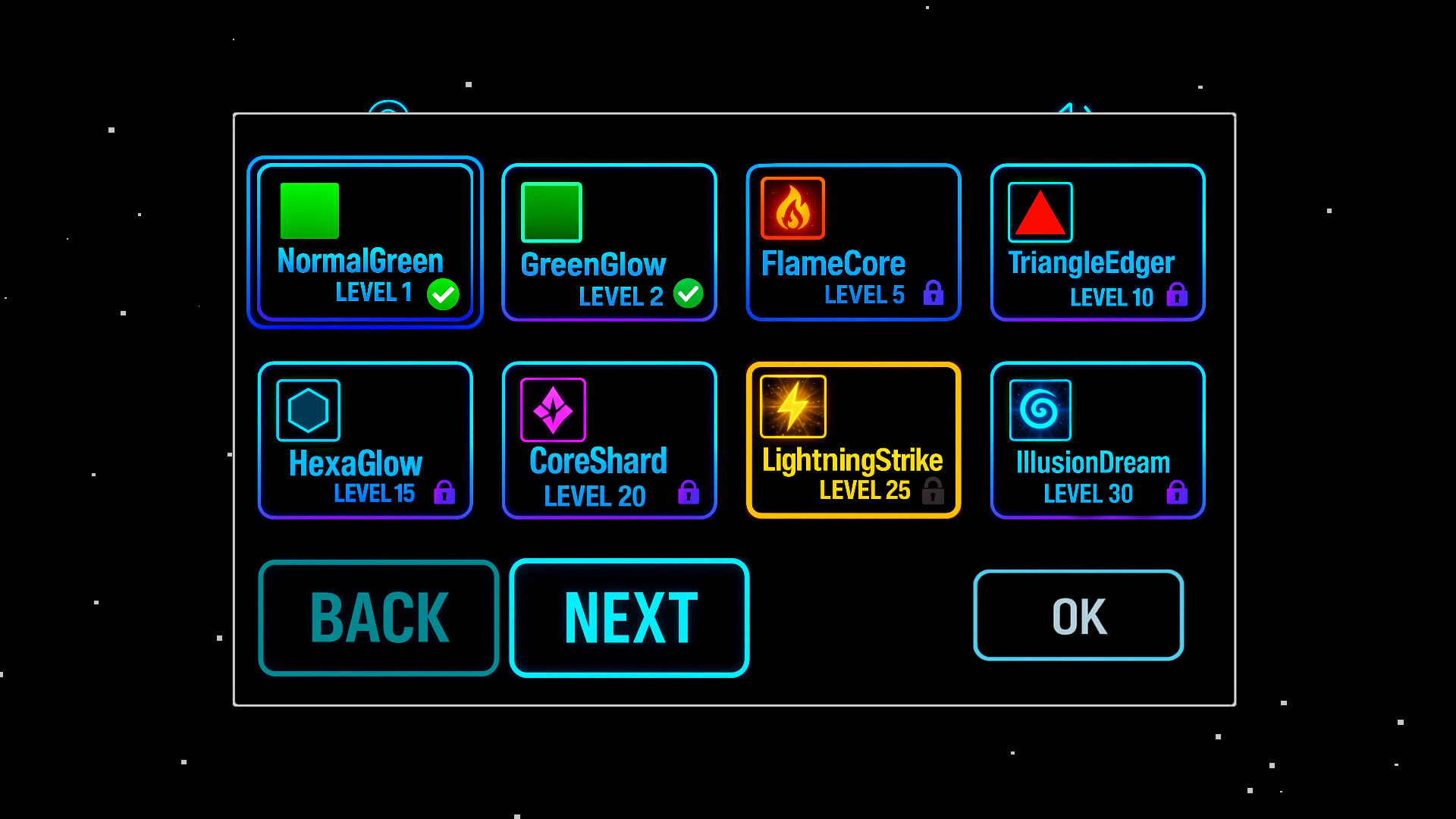 使用道具時的絢麗視覺效果