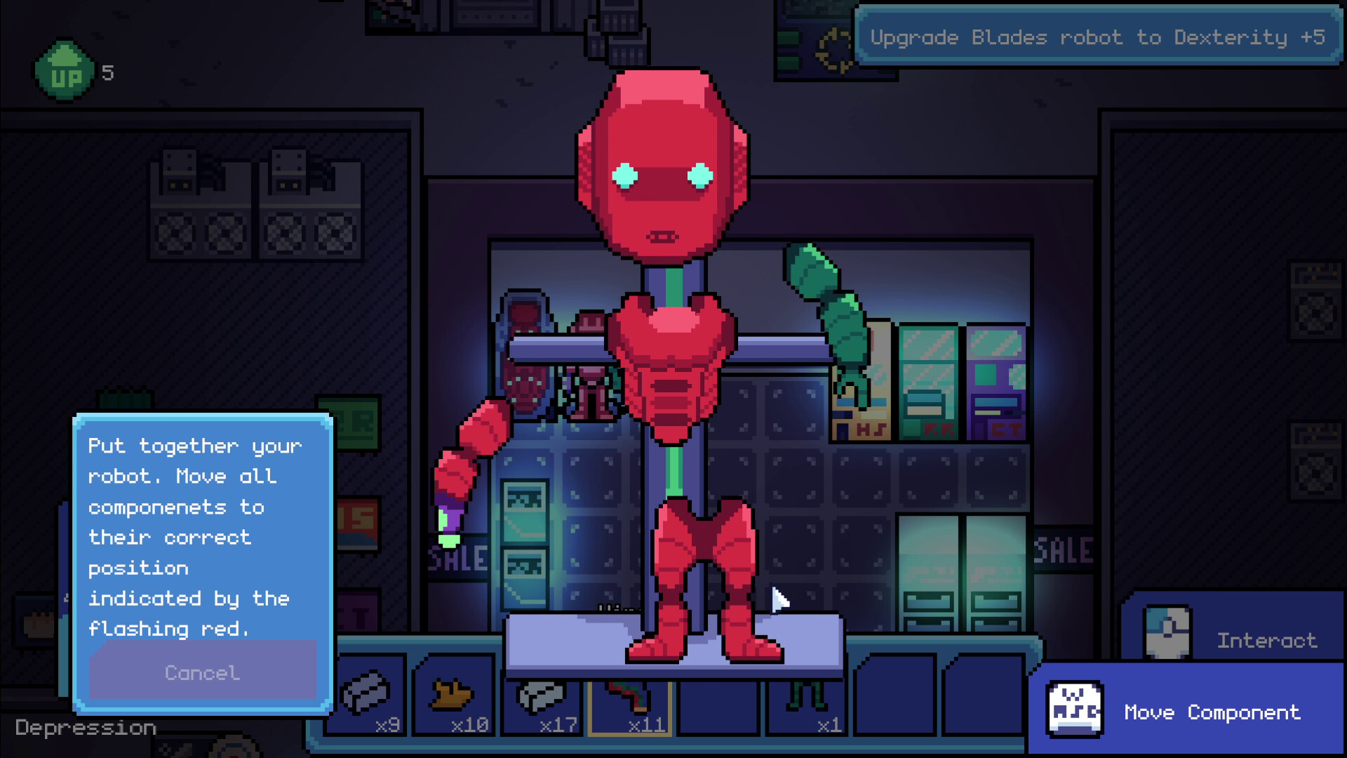 玩家需要在遊戲中診斷並修復顧客的機器人