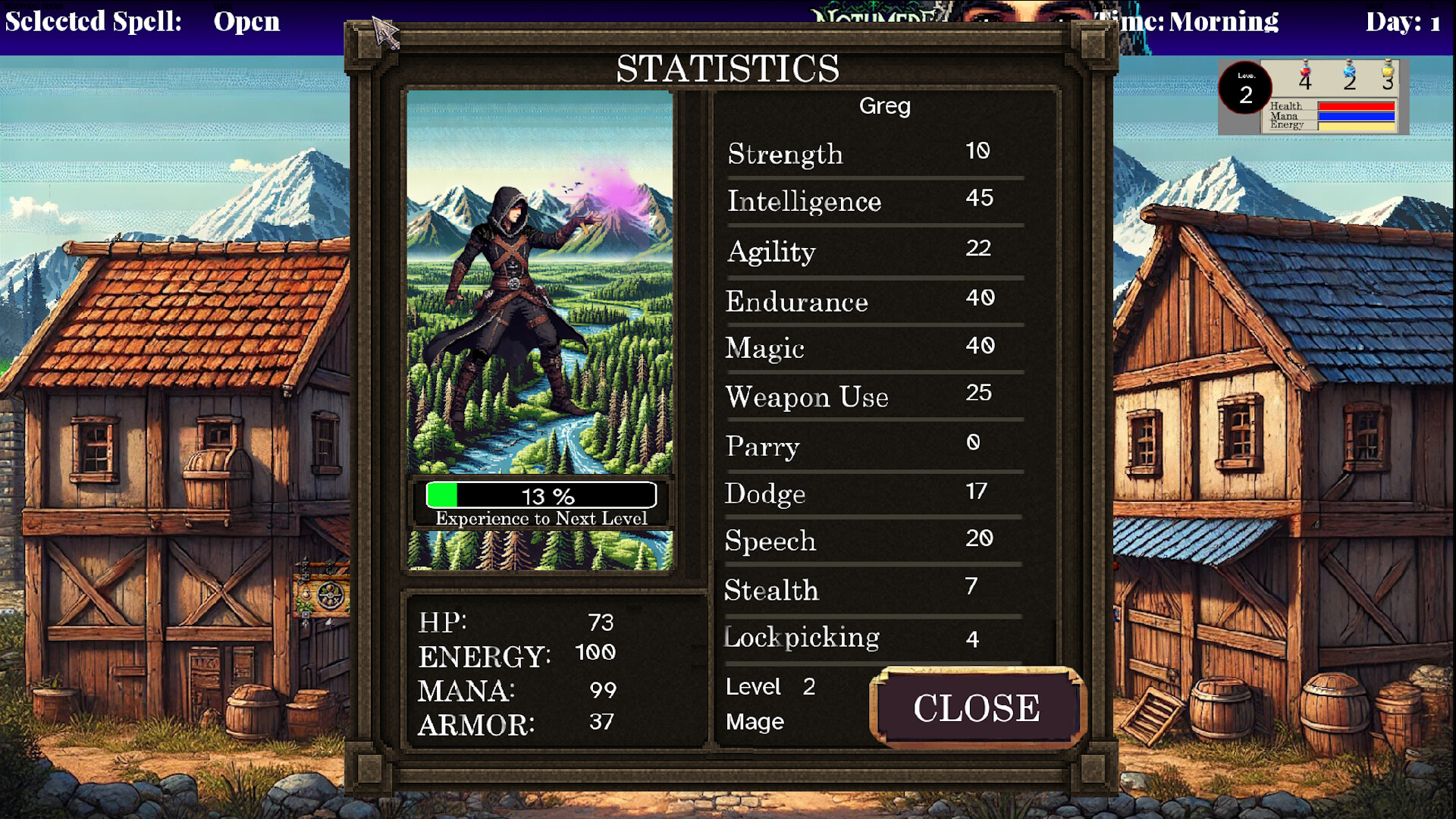 Nothmere 遊戲內職業選擇與戰鬥畫面