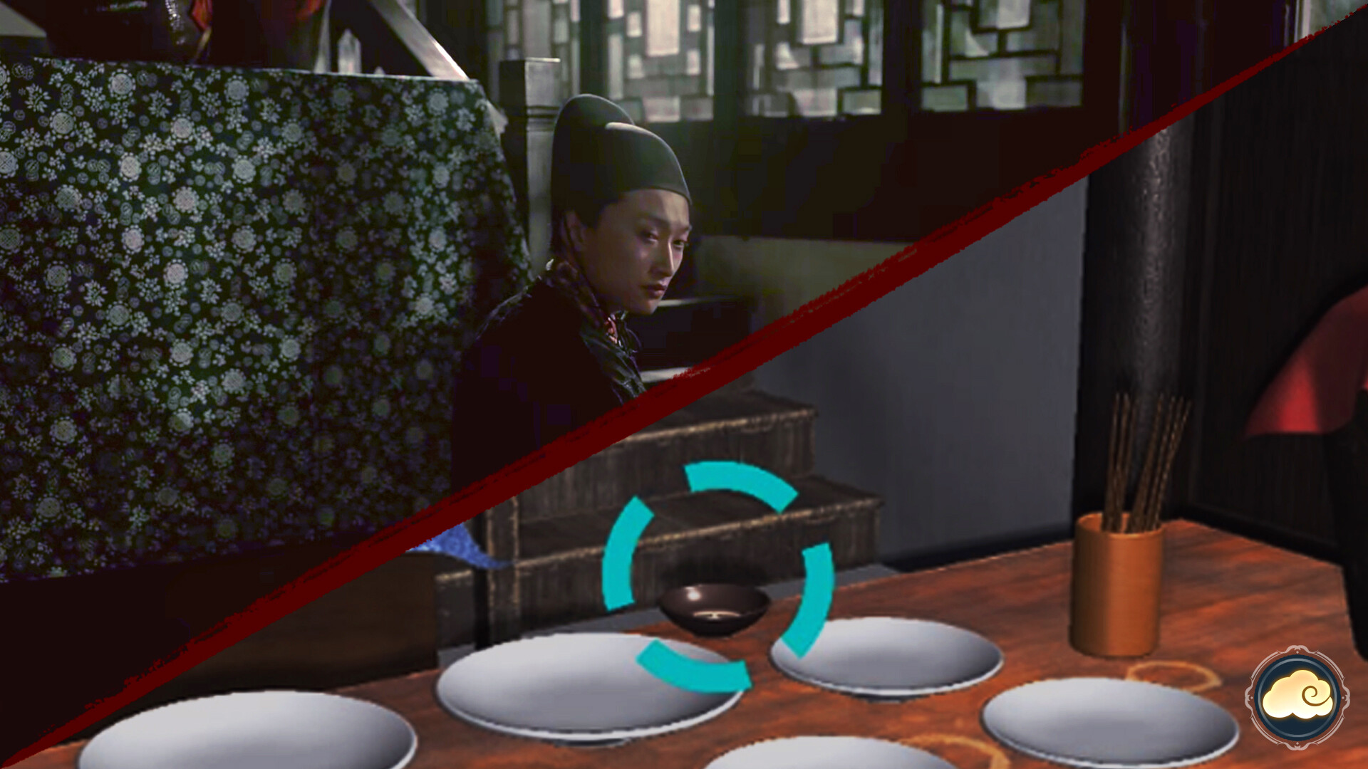 遊戲截圖：案發現場細節特寫