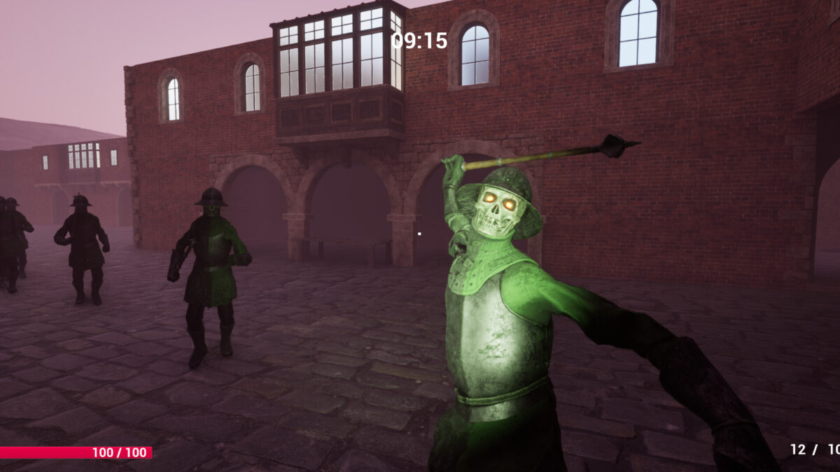 Gate 遊戲環境截圖，展示廢棄的設施