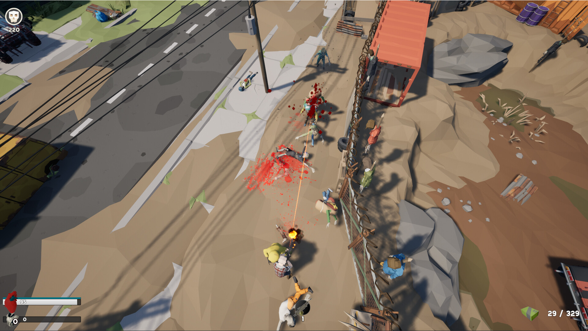 MeetMeat 上帝視角下的混戰場景