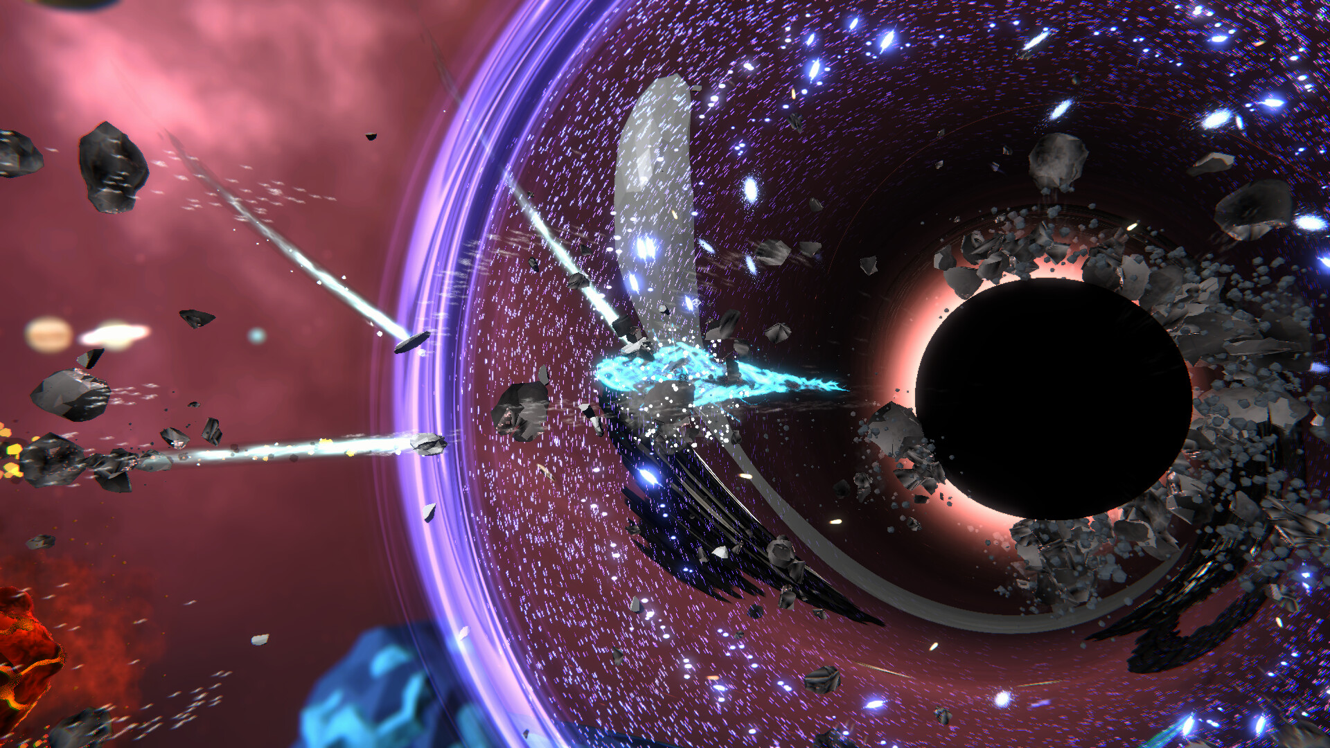 絢麗的星雲背景