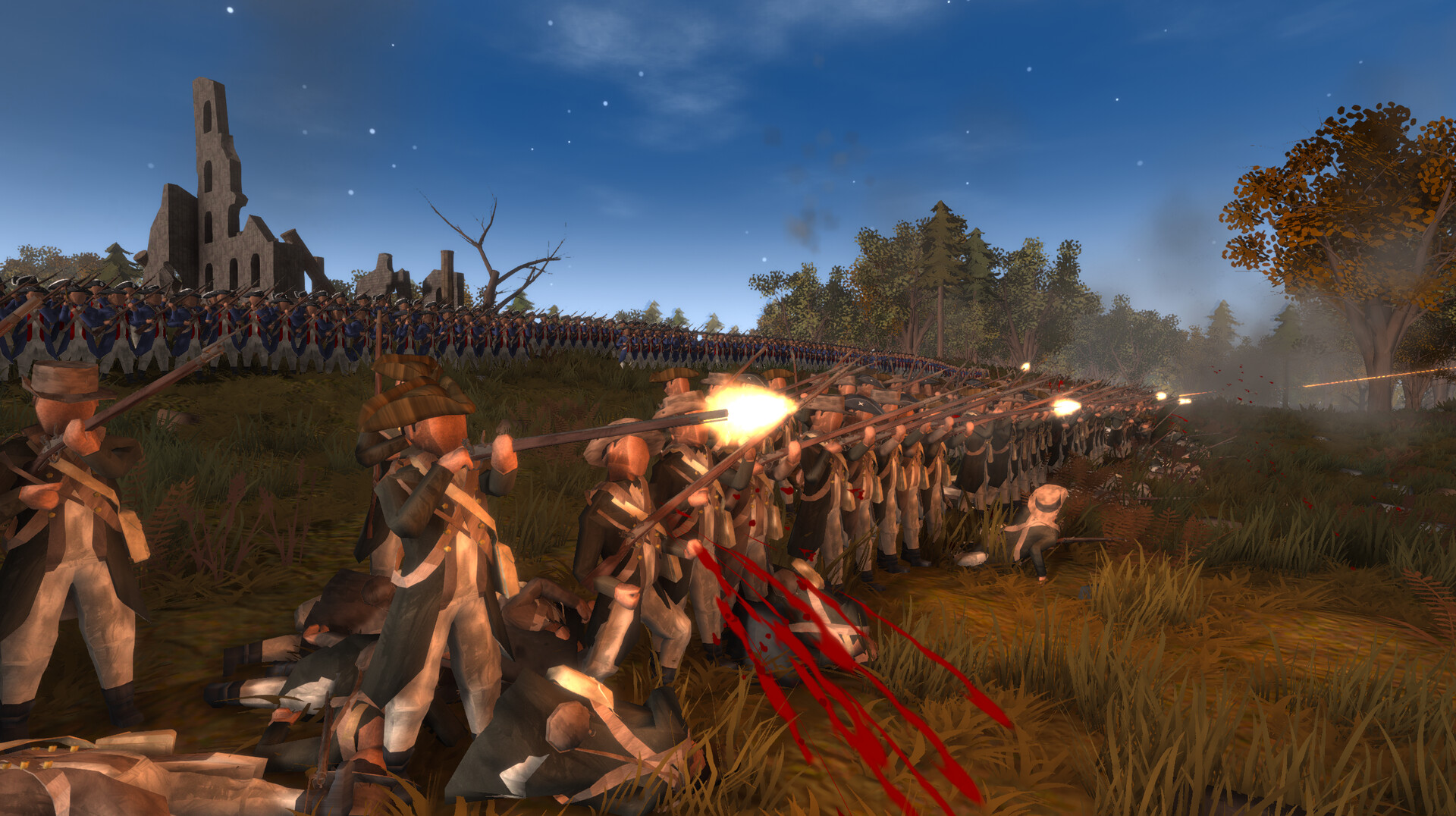 激烈的戰壕戰鬥畫面