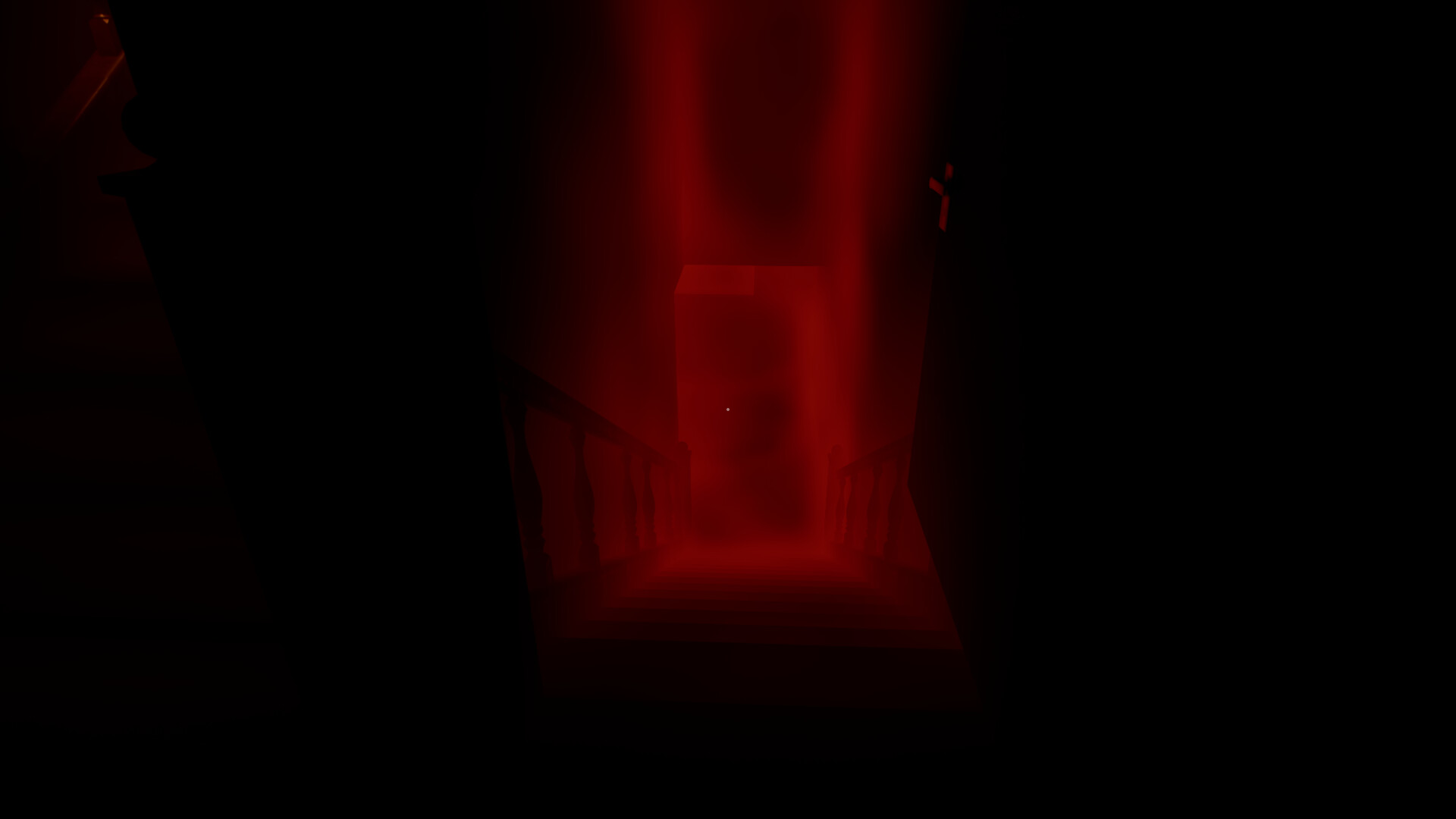 Seeing Red 遊戲截圖：陰森的室內場景