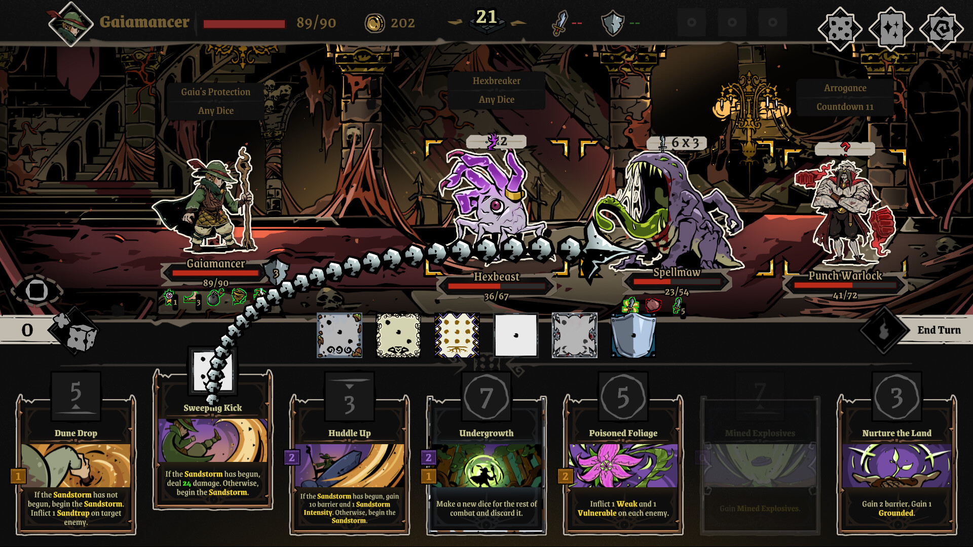 遊戲戰鬥畫面截圖