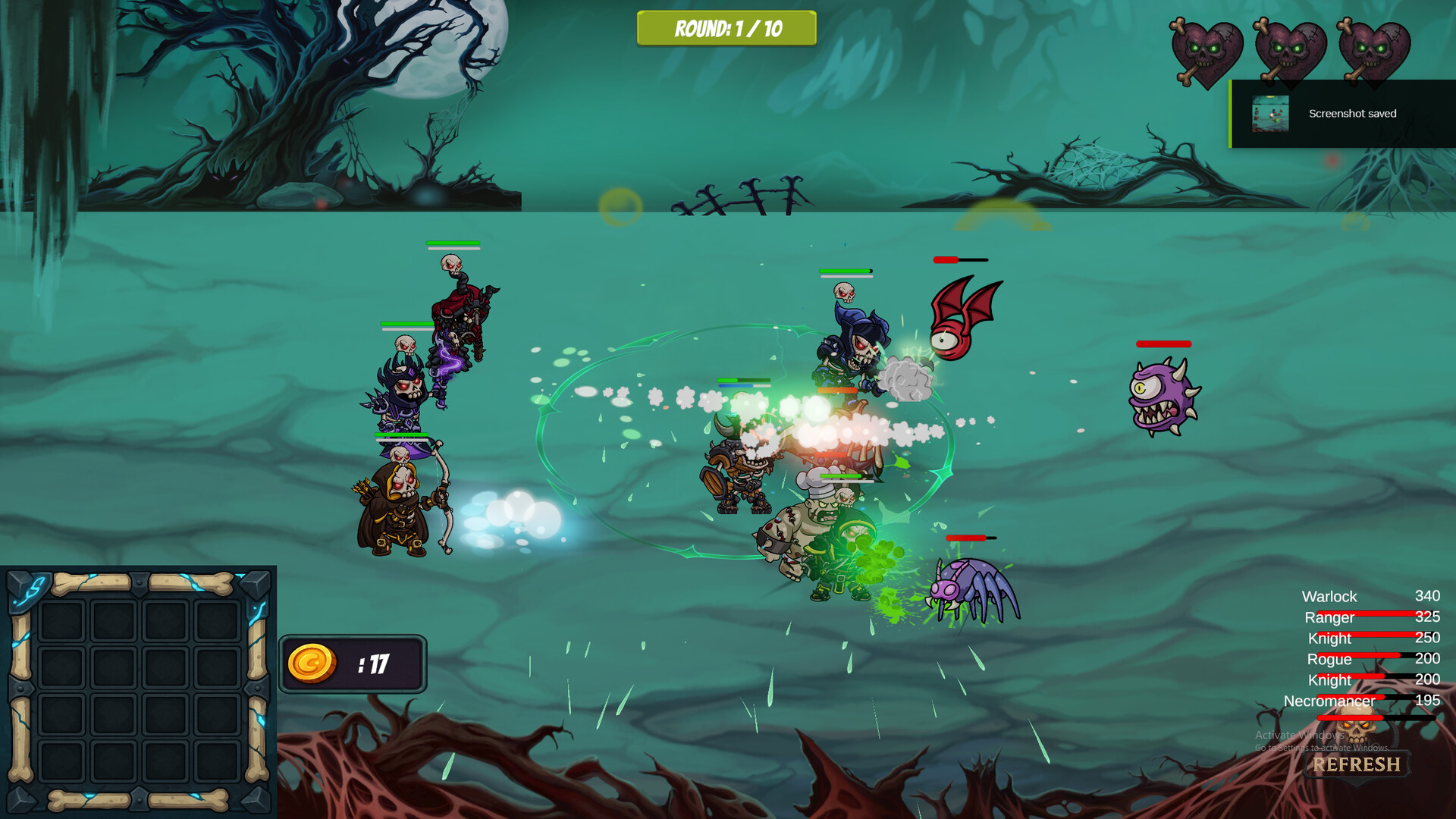 遊戲實機戰鬥畫面