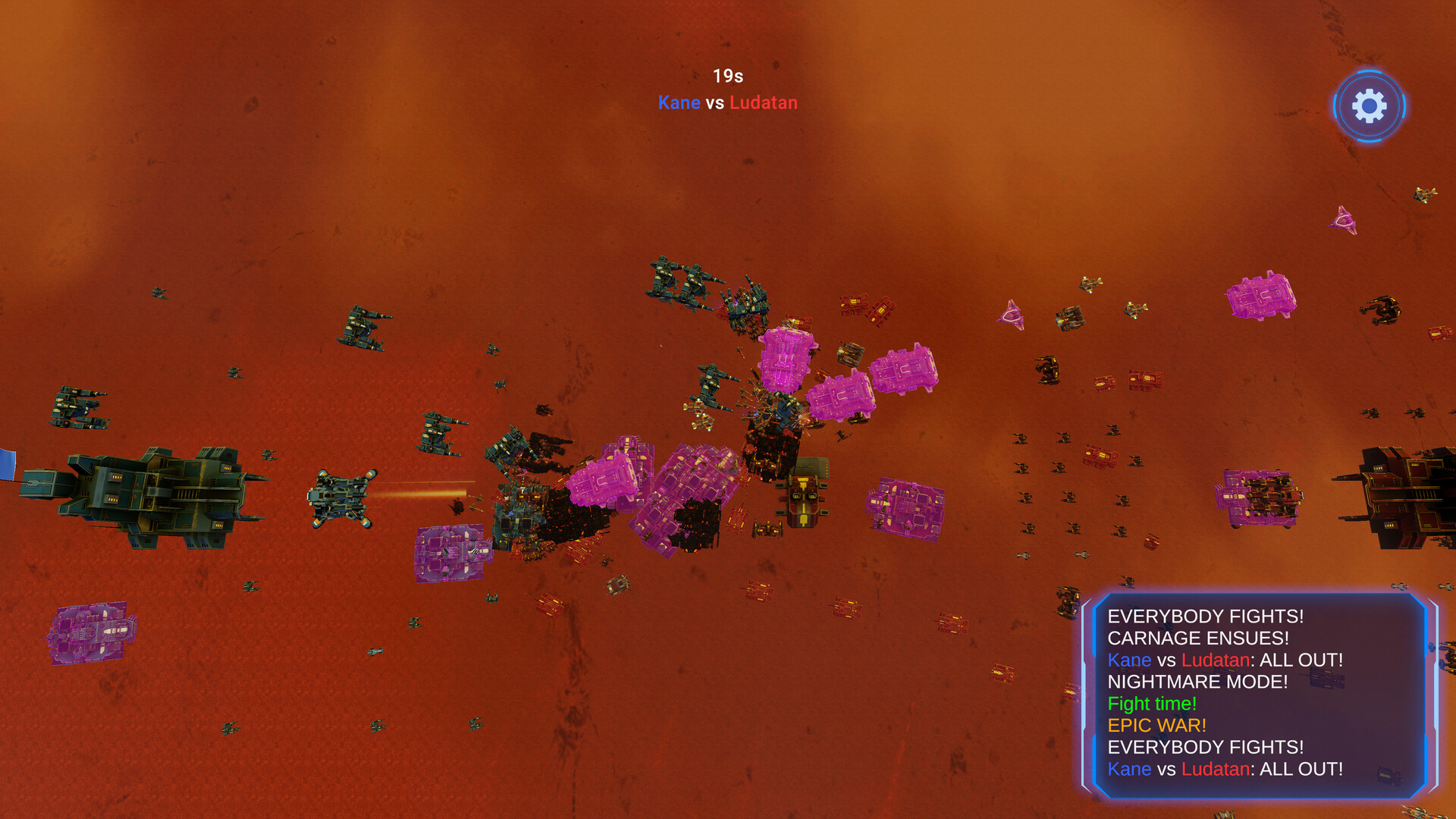 火星戰場上的機甲對決