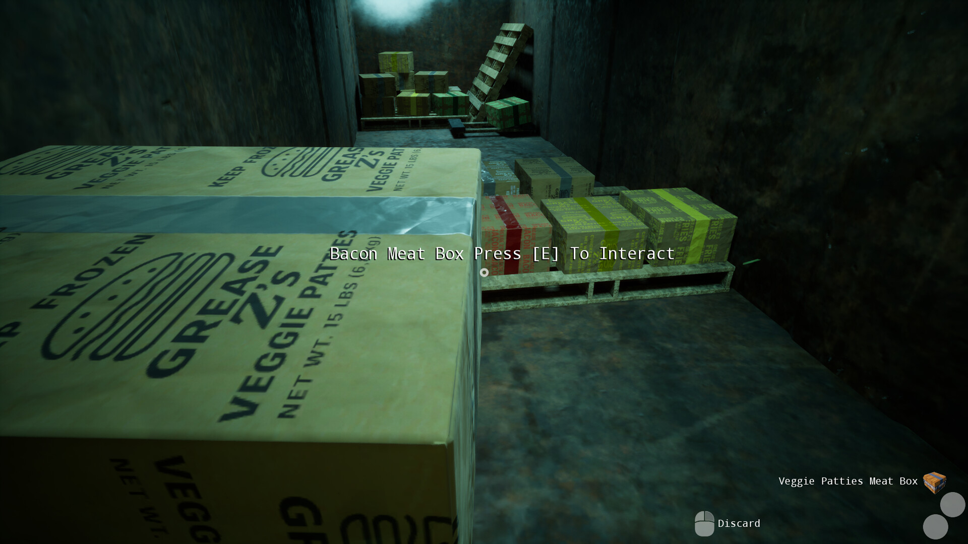 深夜店鋪外的黑暗環境