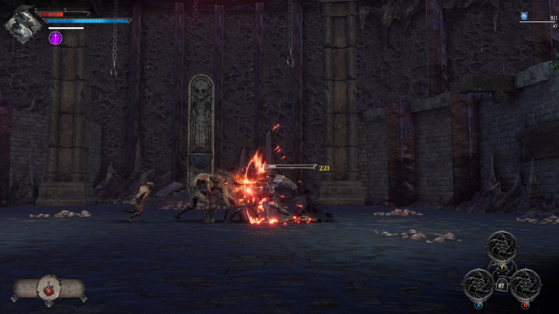 陰暗且充滿細節的遊戲場景