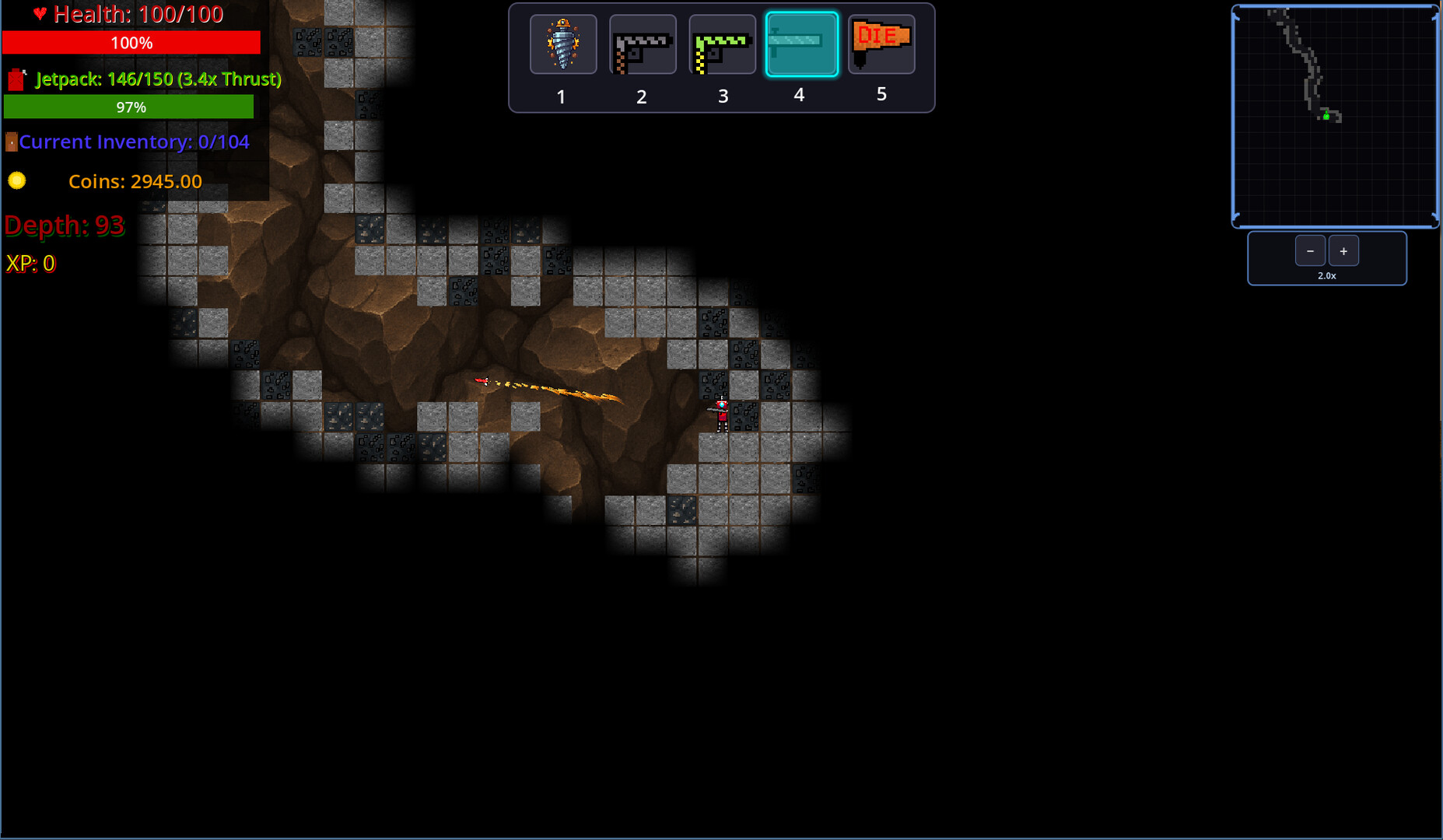 地底黑暗洞穴中的探索過程