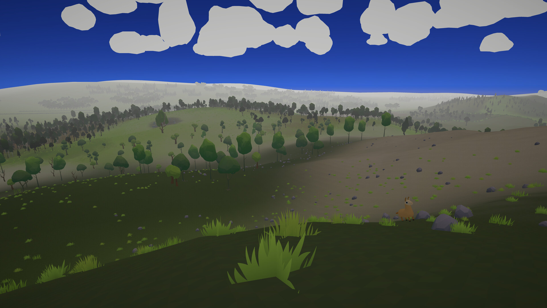 夕陽西下的鄉村景色