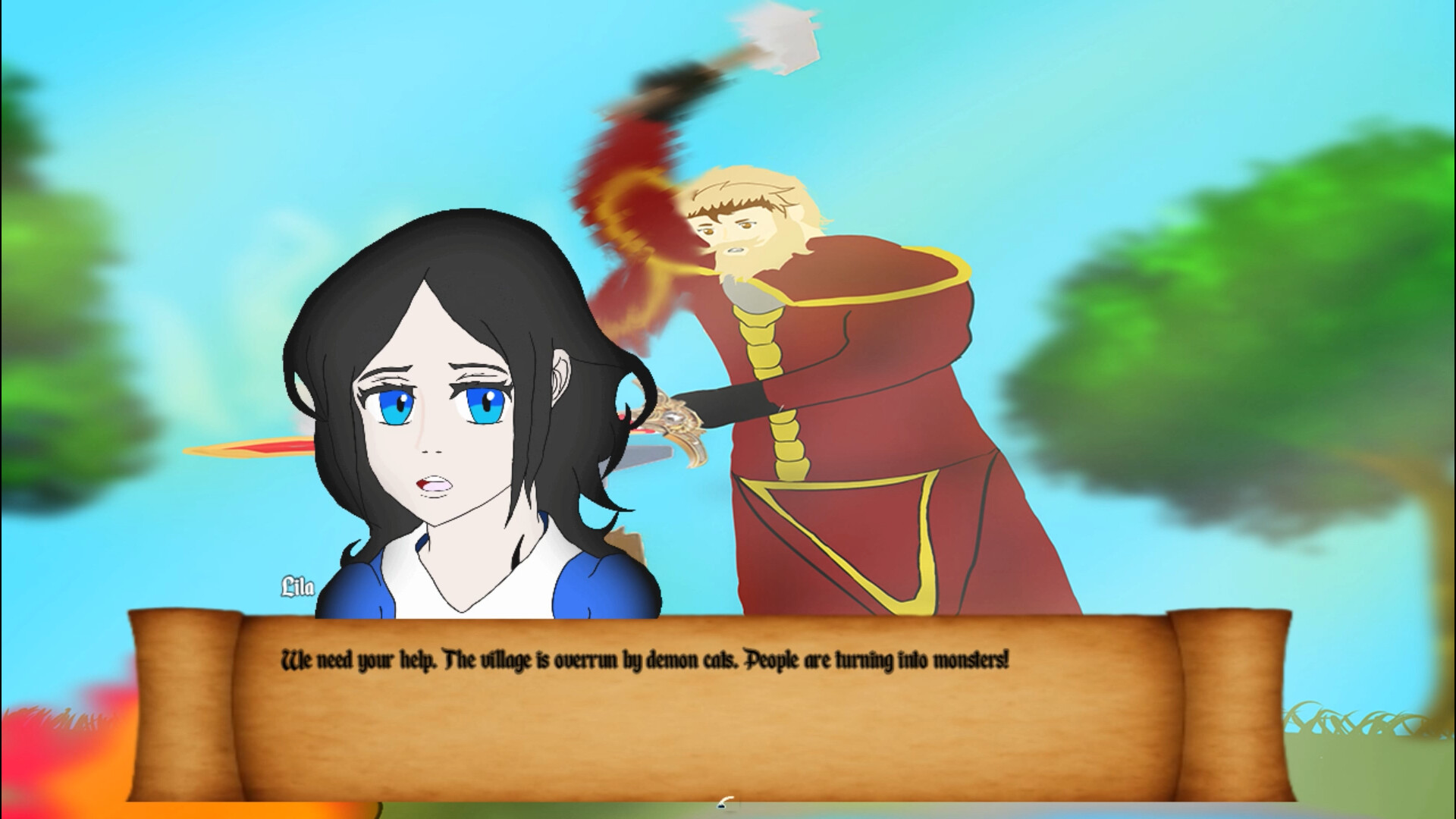 Cataclysmic Bite 遊戲截圖 - 戰鬥場景