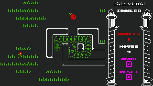 小蛇陷入困境的遊戲畫面