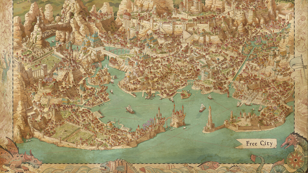 遊戲中的決策分支介面,展現高自由度的選擇權