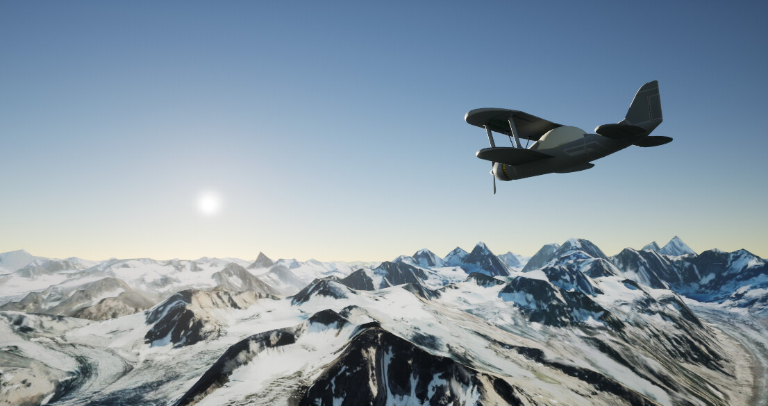 Fight Flight 夕陽餘暉下的飛行姿態