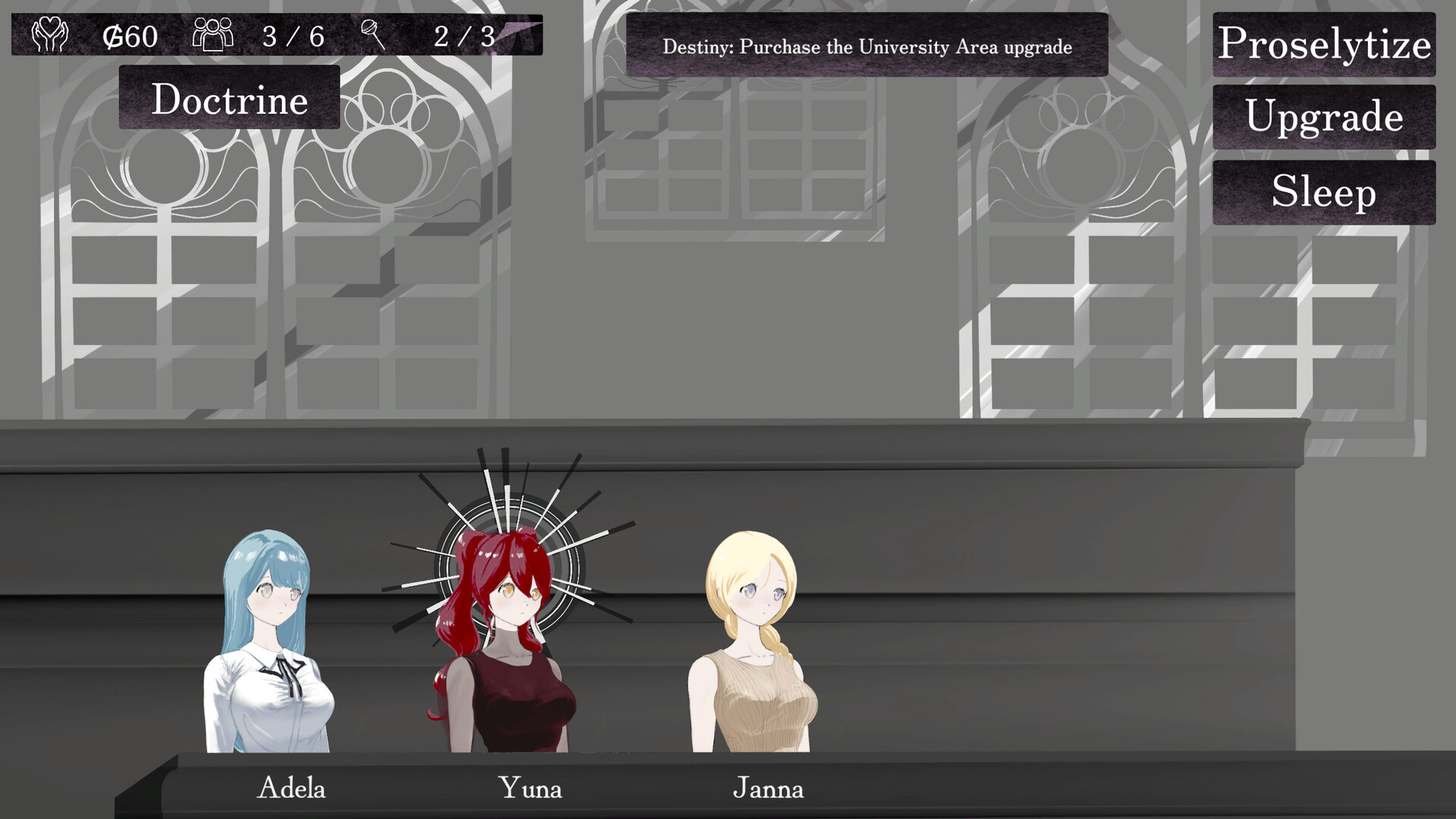 角色進行深度禱告的特寫