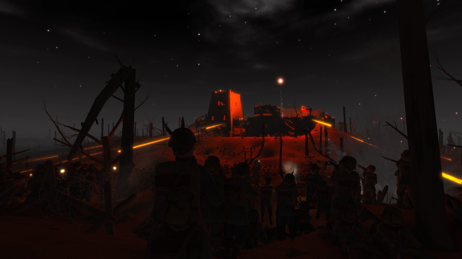 大規模的步兵衝鋒場景