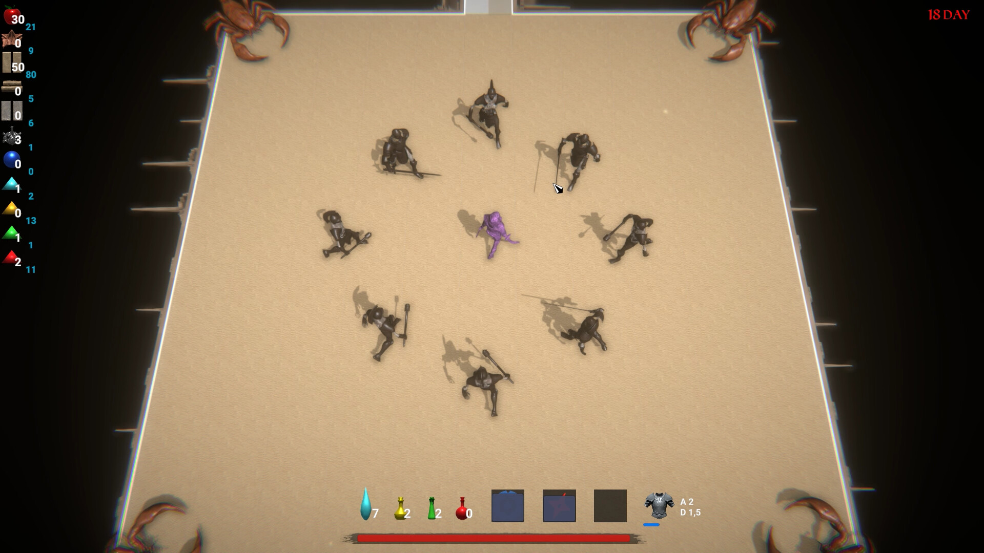 玩家在地圖中進行資源採集與戰鬥