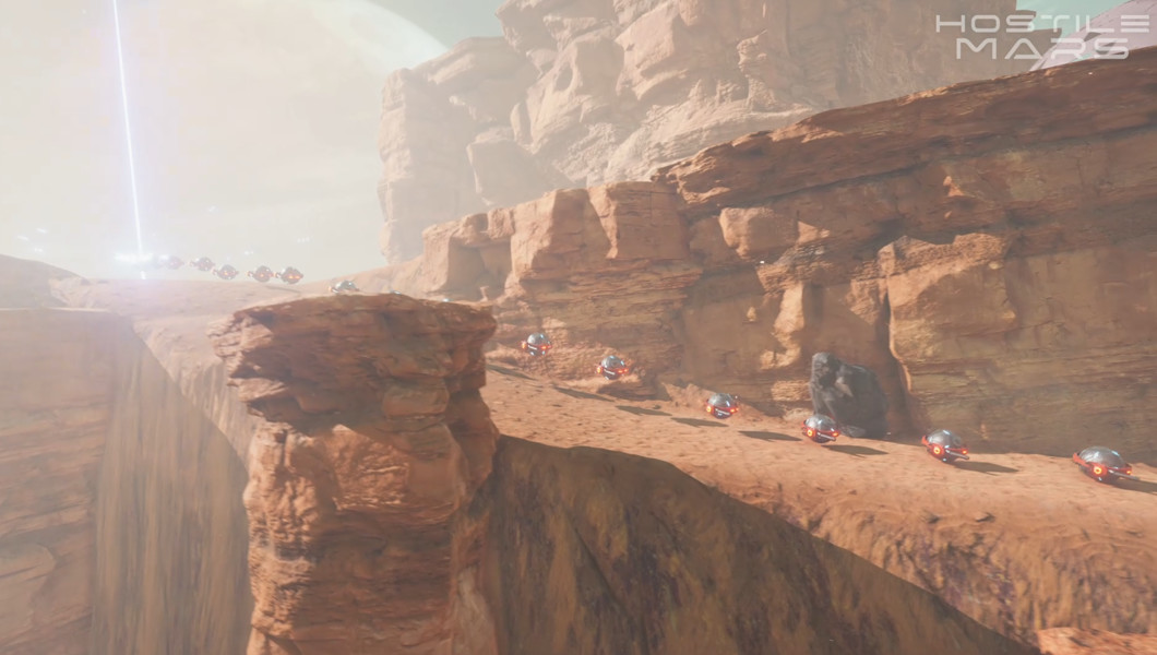 火星荒野中的防禦工事