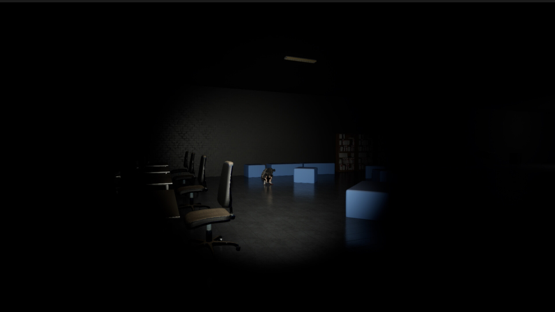 設施中的監視螢幕與設備面板