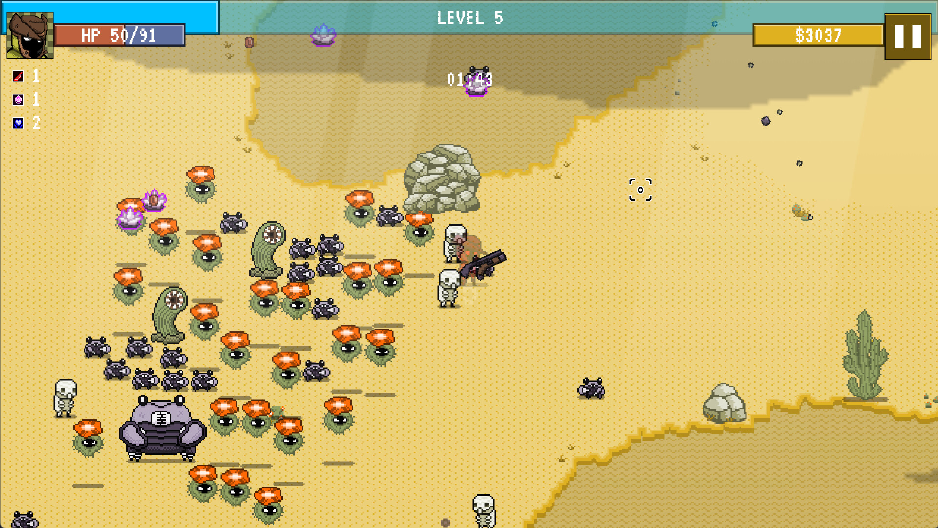 與成群結隊的怪物進行對抗