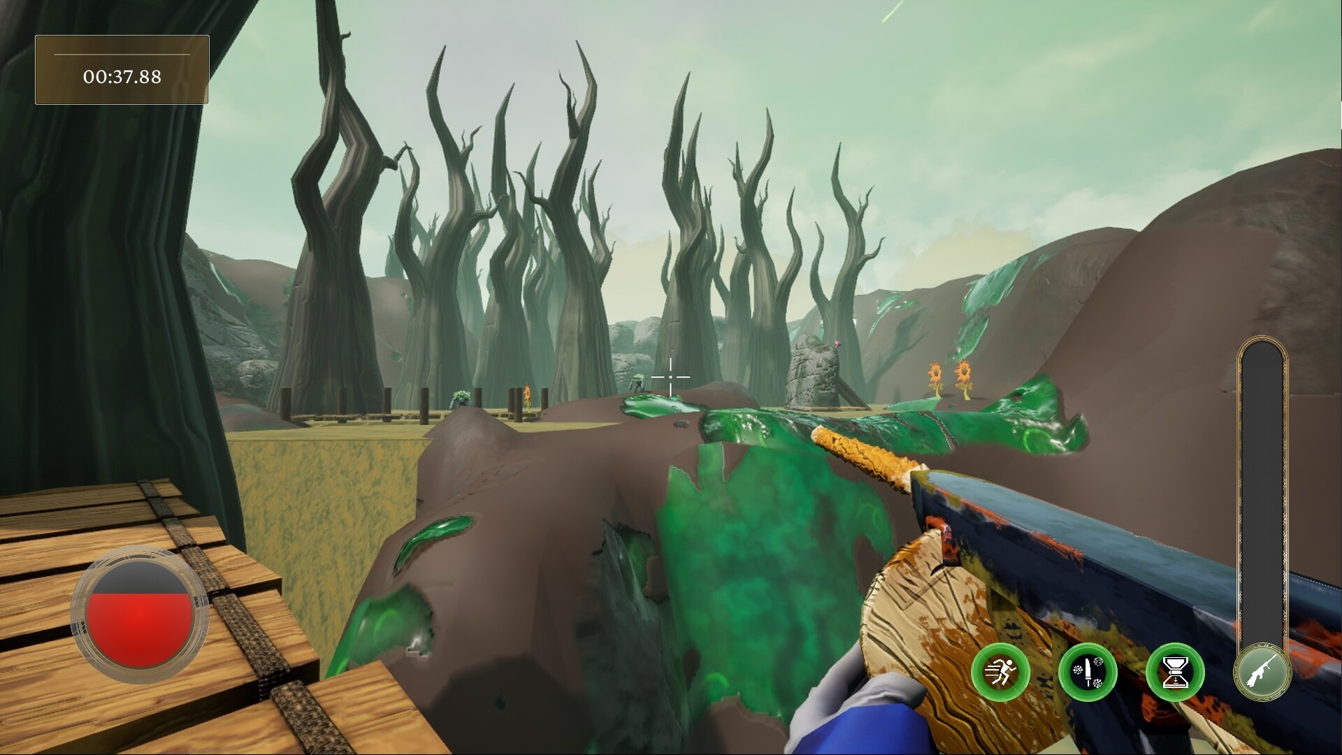 與敵人進行近距離魔法交戰