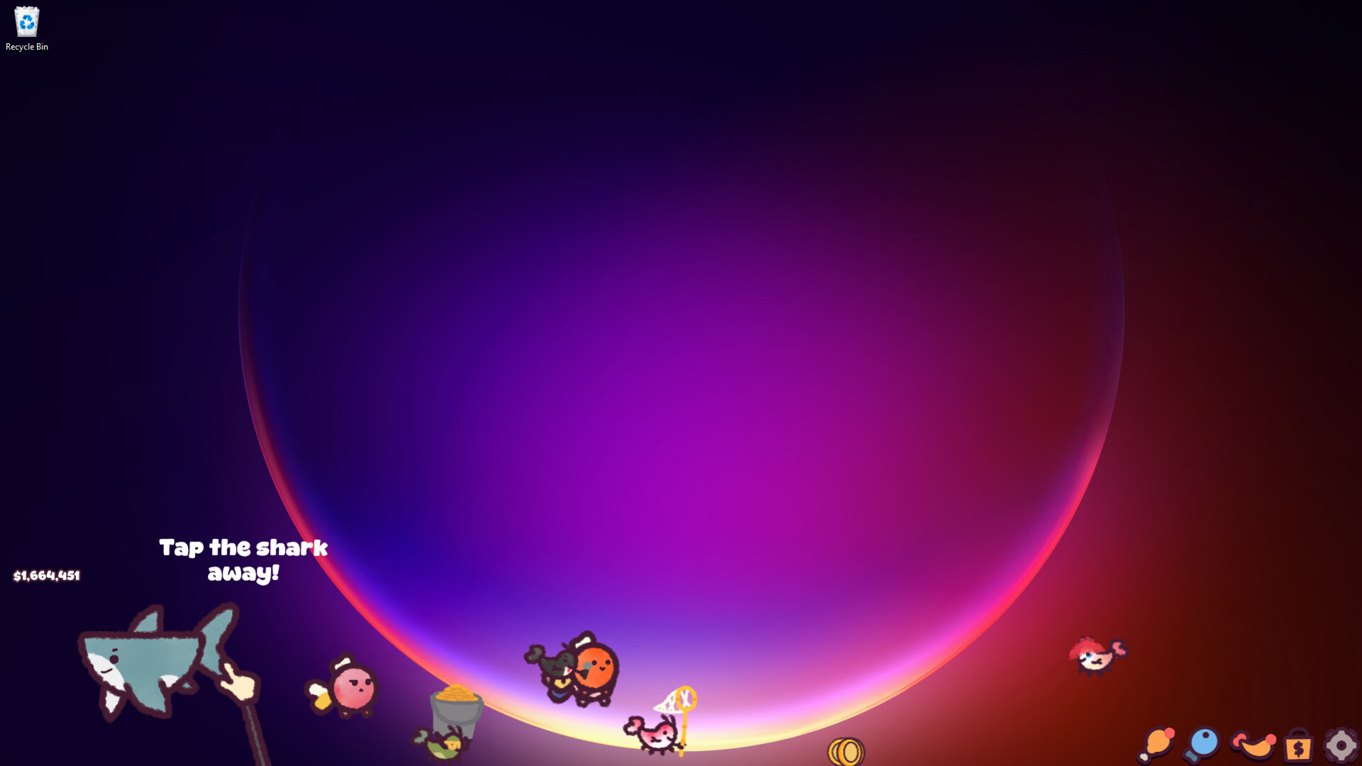 開啟暴力模式後可能出現的鯊魚襲擊