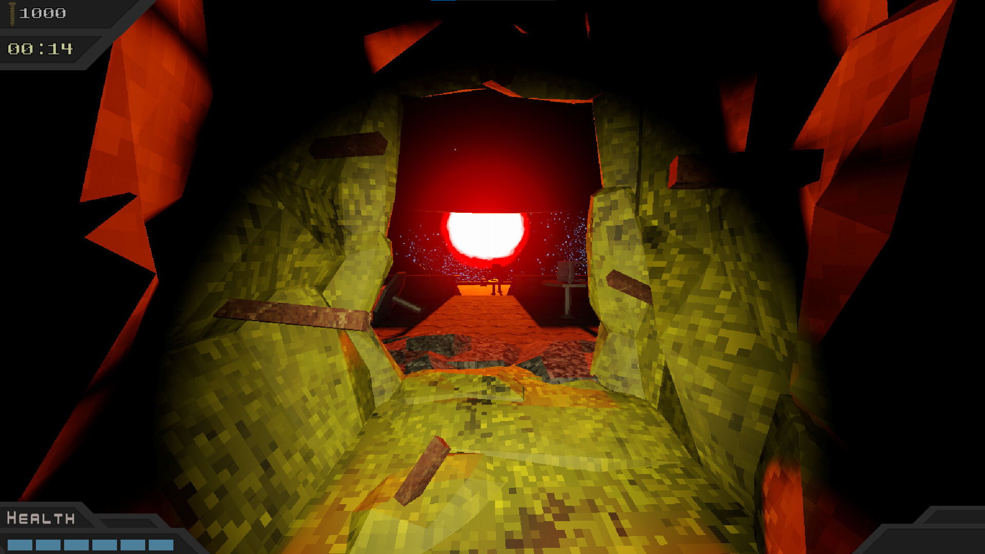 幽暗封閉的太空艙走廊