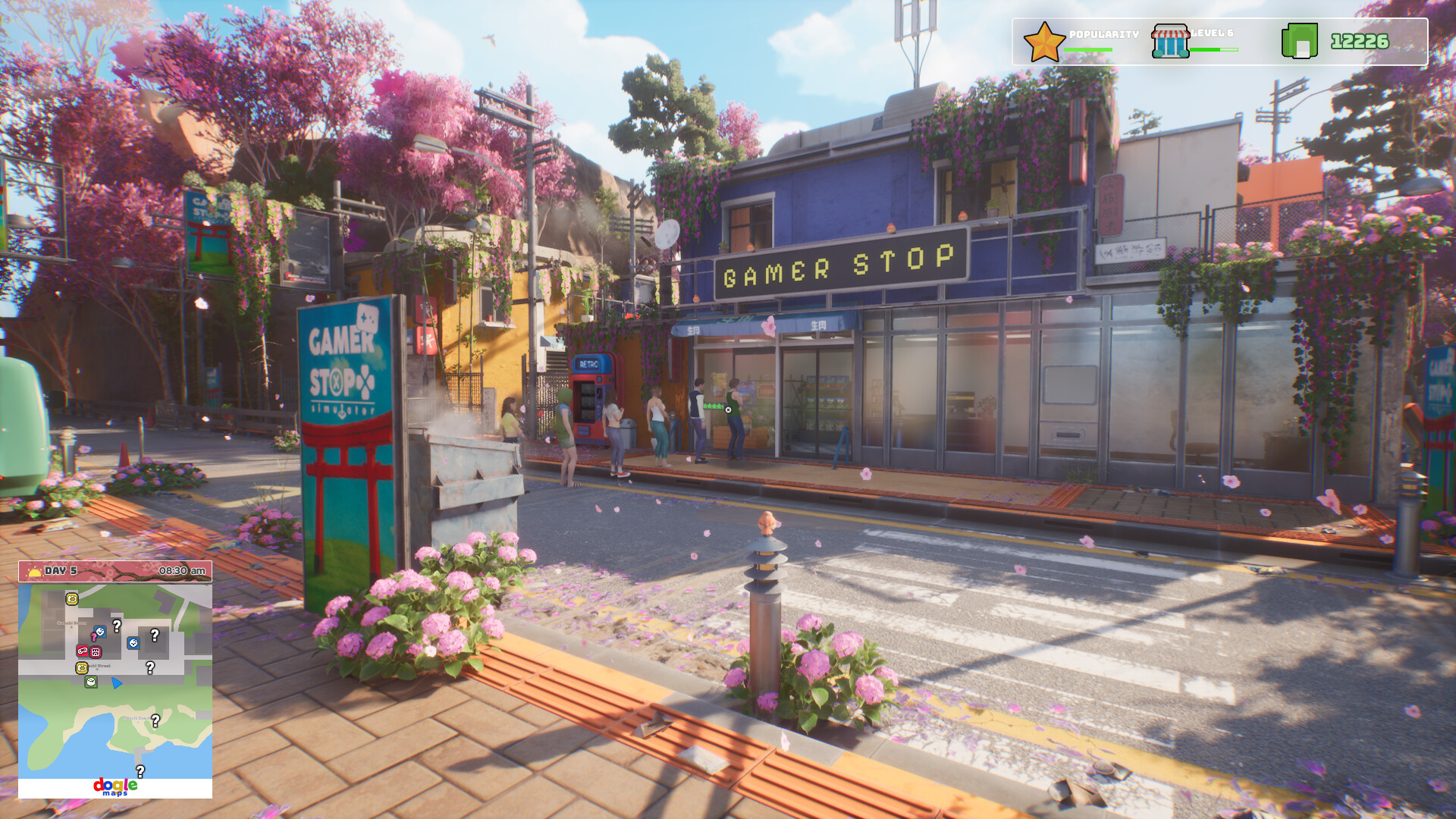 充滿日本氛圍的店面與城市環境