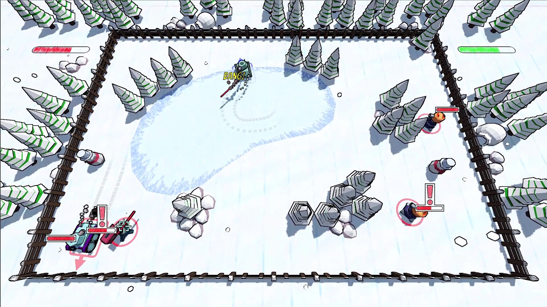 TANKEGEDDON! 遊戲畫面,展現爆炸特效